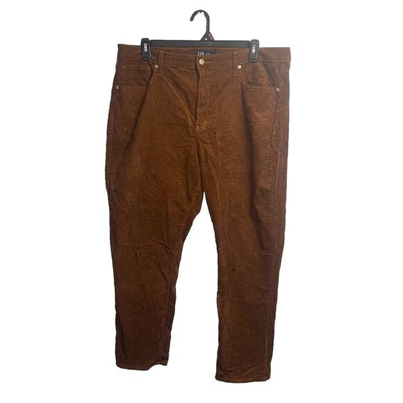 Gap Brown Corduroy Pants Women’s 20/35R High Rise Western Rodeo‎ Vintage Slim - Picture 1 of 4